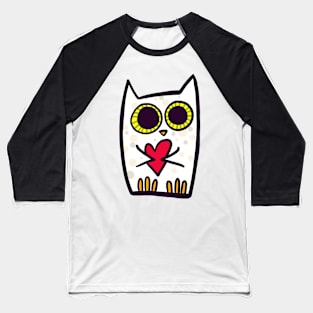 owl with heart Baseball T-Shirt